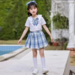 Girls' School Uniform with Pleated Skirt and Shirt — Image 6