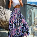 Bohemian Skirt with Elastic Waist — Image 2