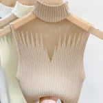 Knitted Mesh Tank Top — Image 2