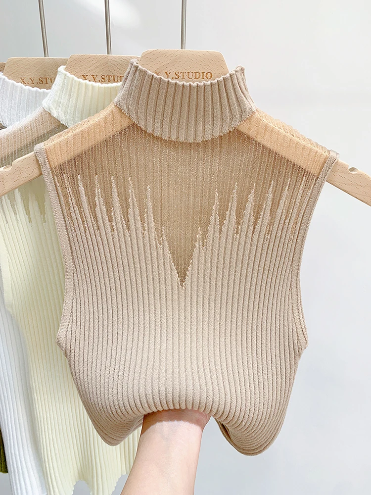 Knitted Mesh Tank Top