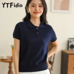 Casual T-Shirt with Polo Collar — Image 3