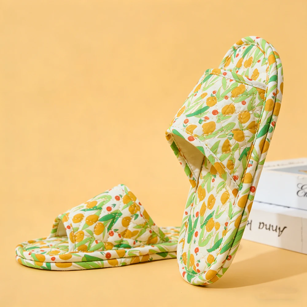 Floral Cotton Summer Slippers