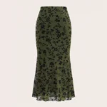 Long Dark Green Skirt — Image 2