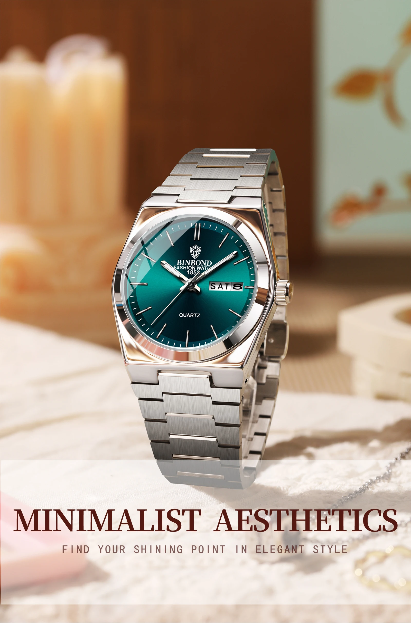 Women's Watch with Luminous Hands