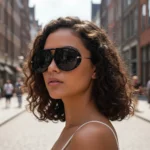 نظارة شمسية نسائية بطراز كلاسيكي — صورة 3