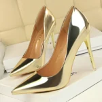 Leather High Heels