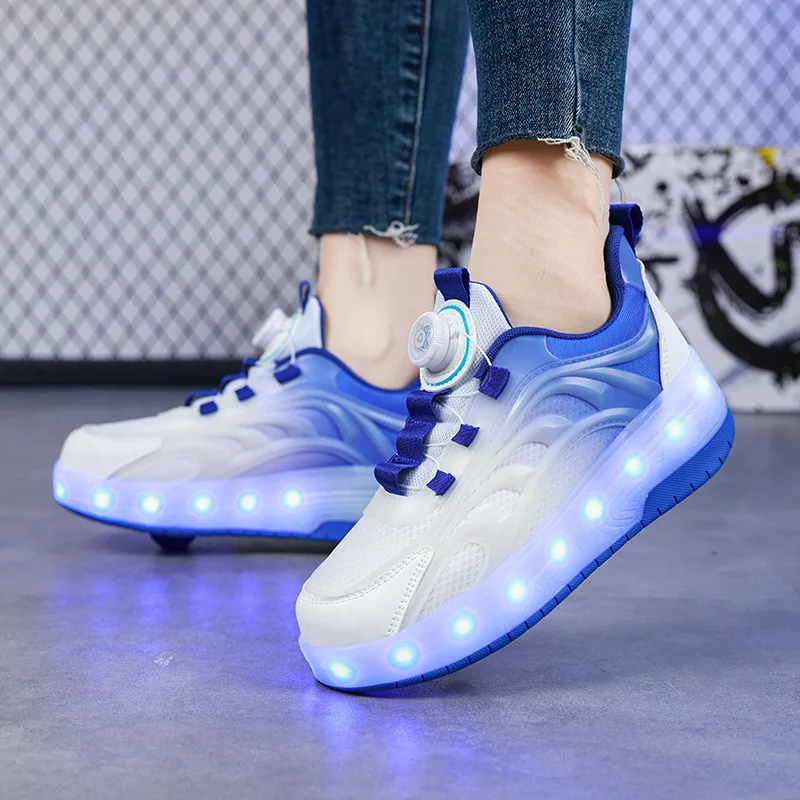 حذاء تزلّج للأطفال بإضاءة LED