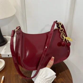 Vintage Faux Leather Shoulder Bag