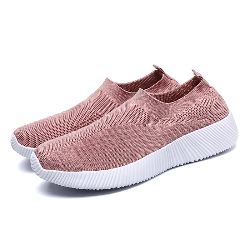 Women's Slip-On Shoes with Rubber Sole