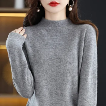 Mock Neck Winter Pullover