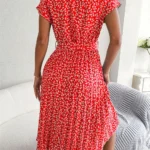 Short Sleeve High-Waisted Dress — Image 2