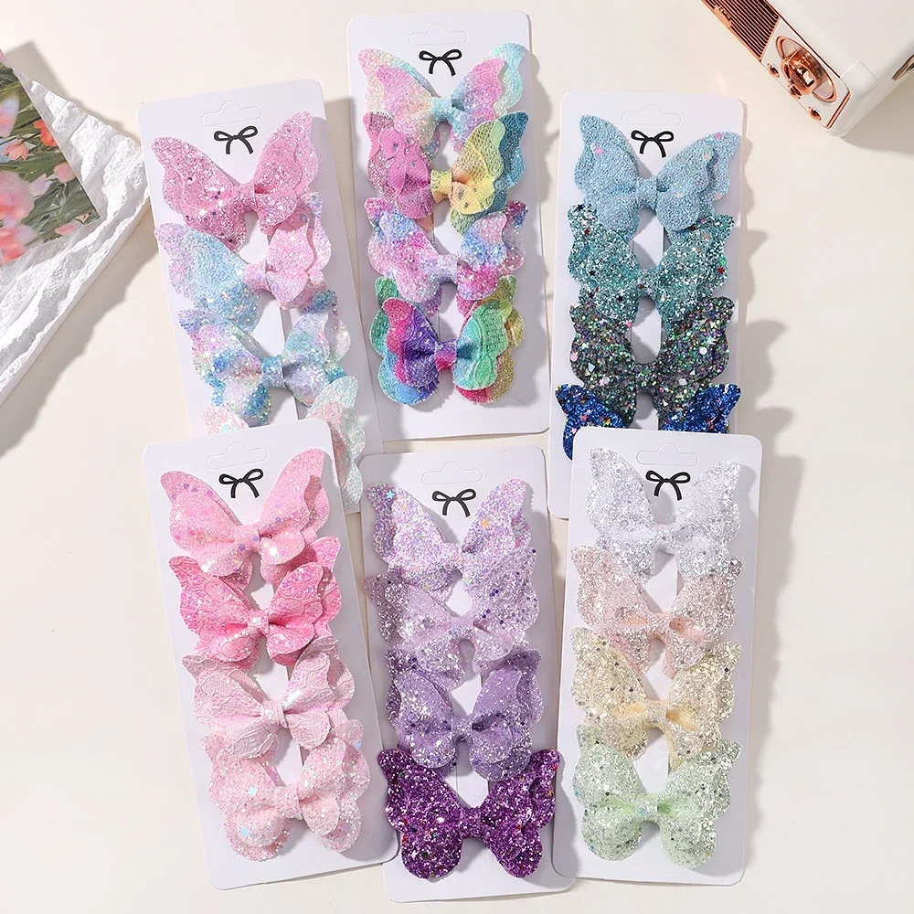 4-Piece Butterfly Sequin Hair Clip Set — Image 23