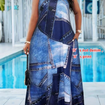 Denim Maxi Dress