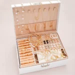 Gold-Tone Pearl Jewelry Set — Image 4