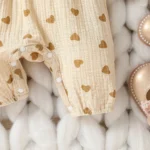 Baby Long Sleeve Romper with Bow — Image 3