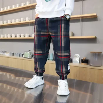 Toddler Plaid Cotton Autumn Pants