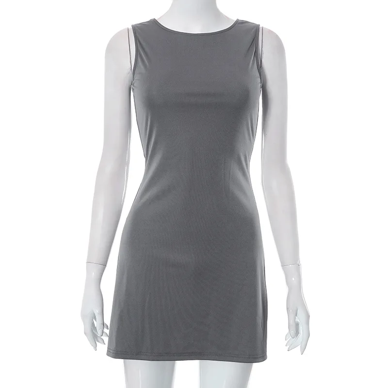 Round Neck A-Line Knit Dress