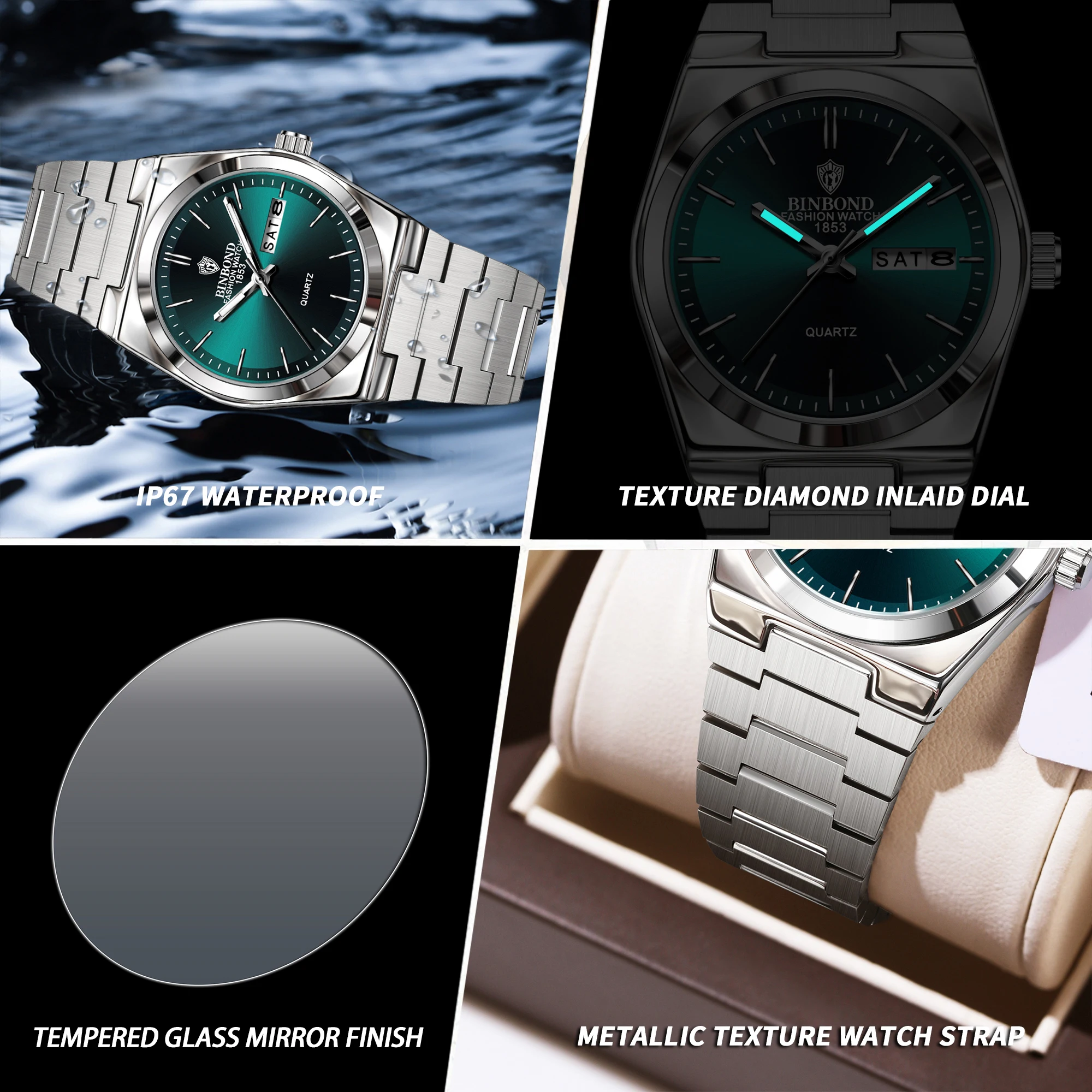 Women's Watch with Luminous Hands