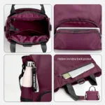 3-Way Tote Bag with Zipper — Image 4