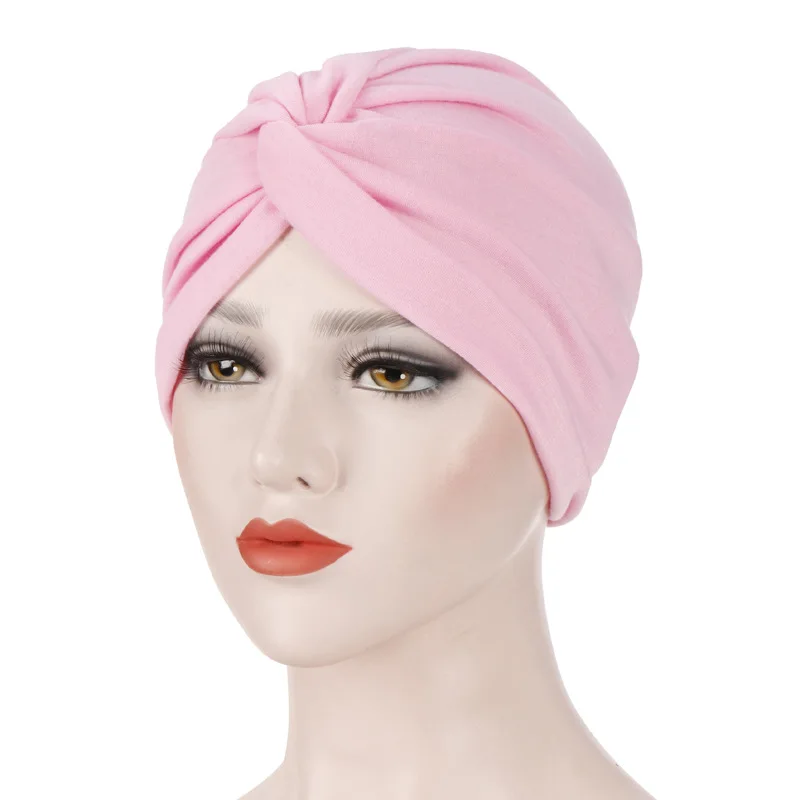 Solid Color Stretchy Instant Head Wrap