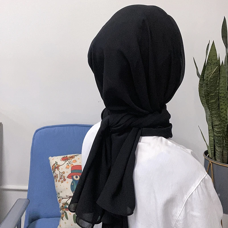 بونيه مع شال شيفون جاهز