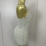 فستان برقبة هالتر وشراشيب — صورة 4