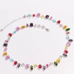 Colorful Zircon Crystal Necklace — Image 6