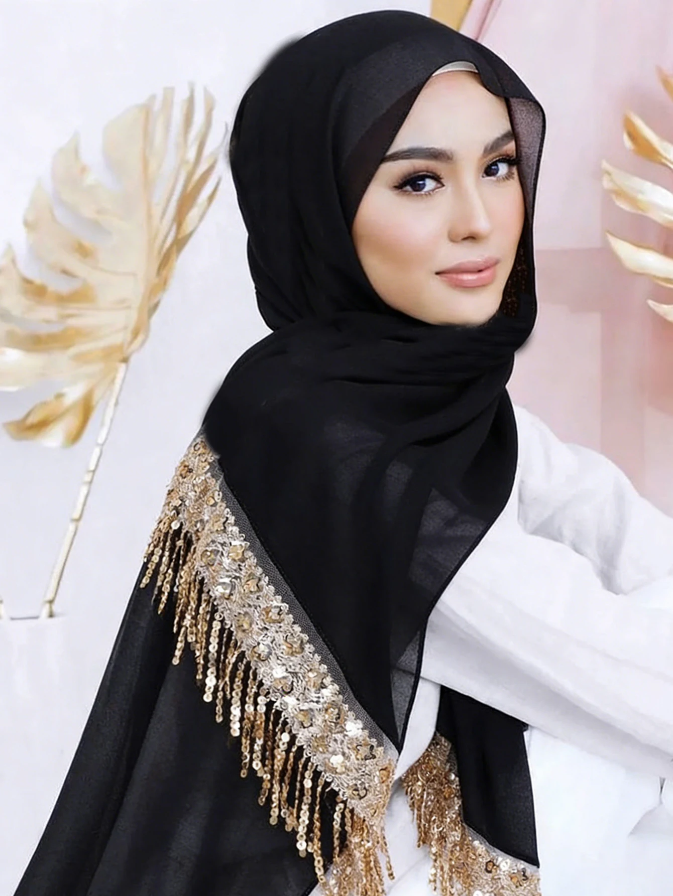 شال شيفون بترتر متدلٍ