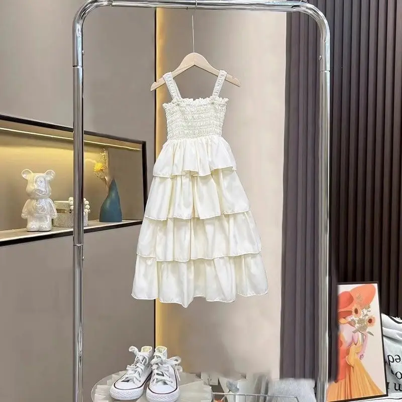 Girls' Sleeveless Summer Dress with Straps