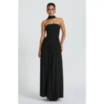 Elegant Sleeveless Round Neck Maxi Dress — Image 5