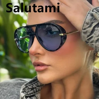 نظارة عين القطة بإطار سميك معدني