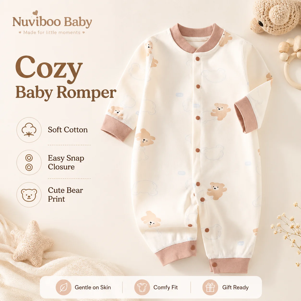 Newborn Autumn Cotton Underwear Set
