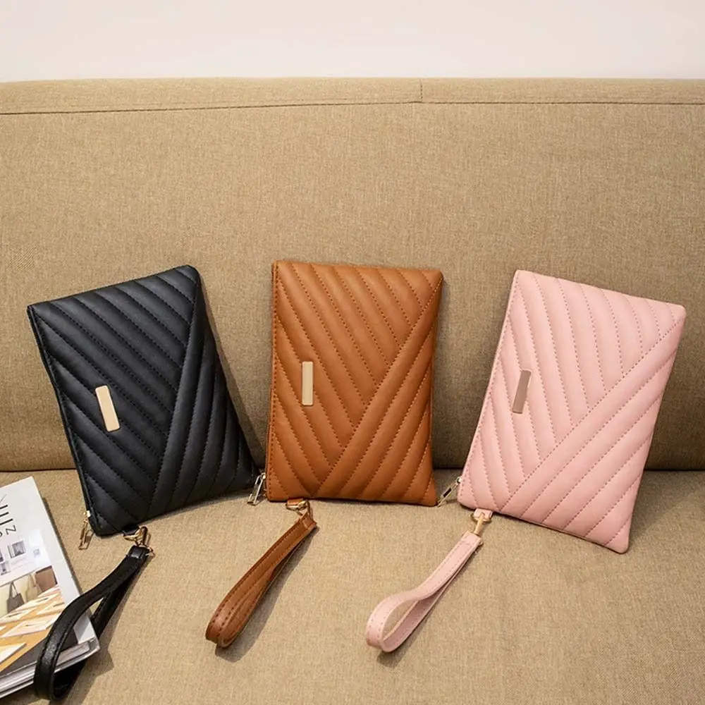 Leather Envelope Bag with Wrist Loop