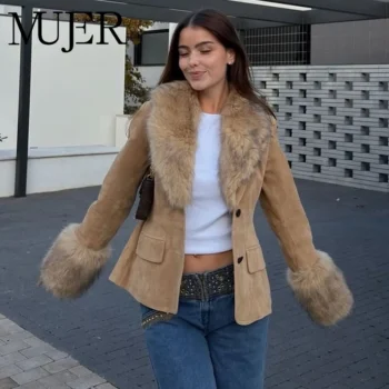 Faux Leather Blazer