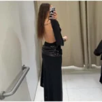 Shiny Sequin Maxi Evening Dress — Image 2