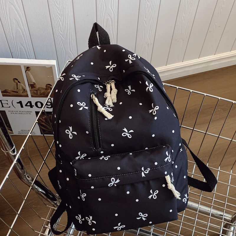 Padded Bow Print Backpack — Image 15
