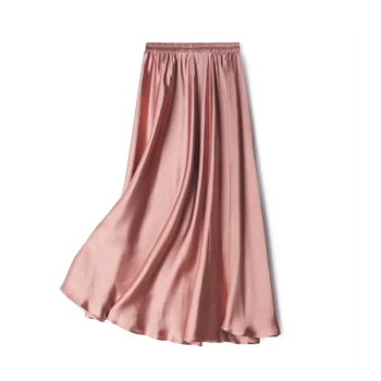 Silk Pleated Skirt