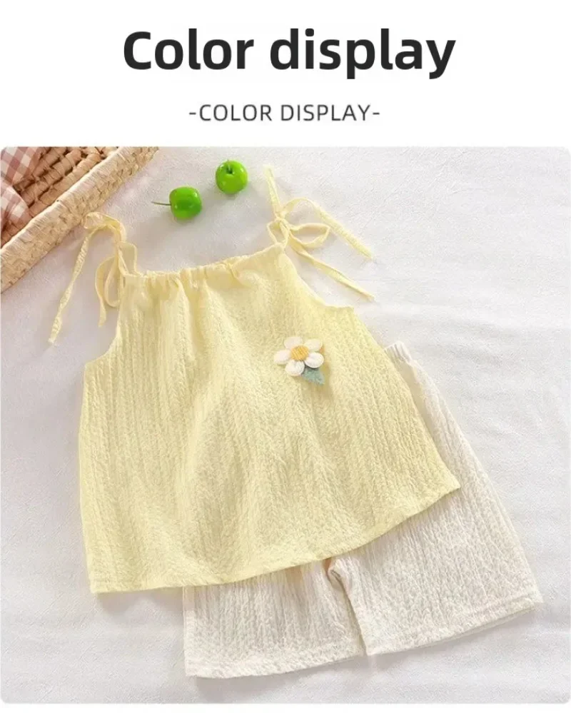 Girls' Floral Set with Vest — Image 11