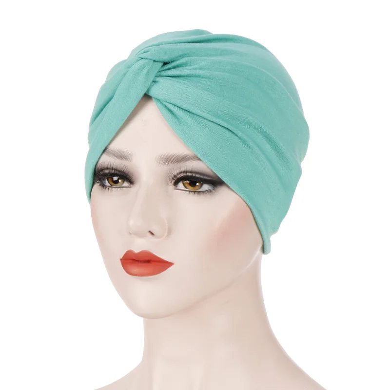 Solid Color Stretchy Instant Head Wrap