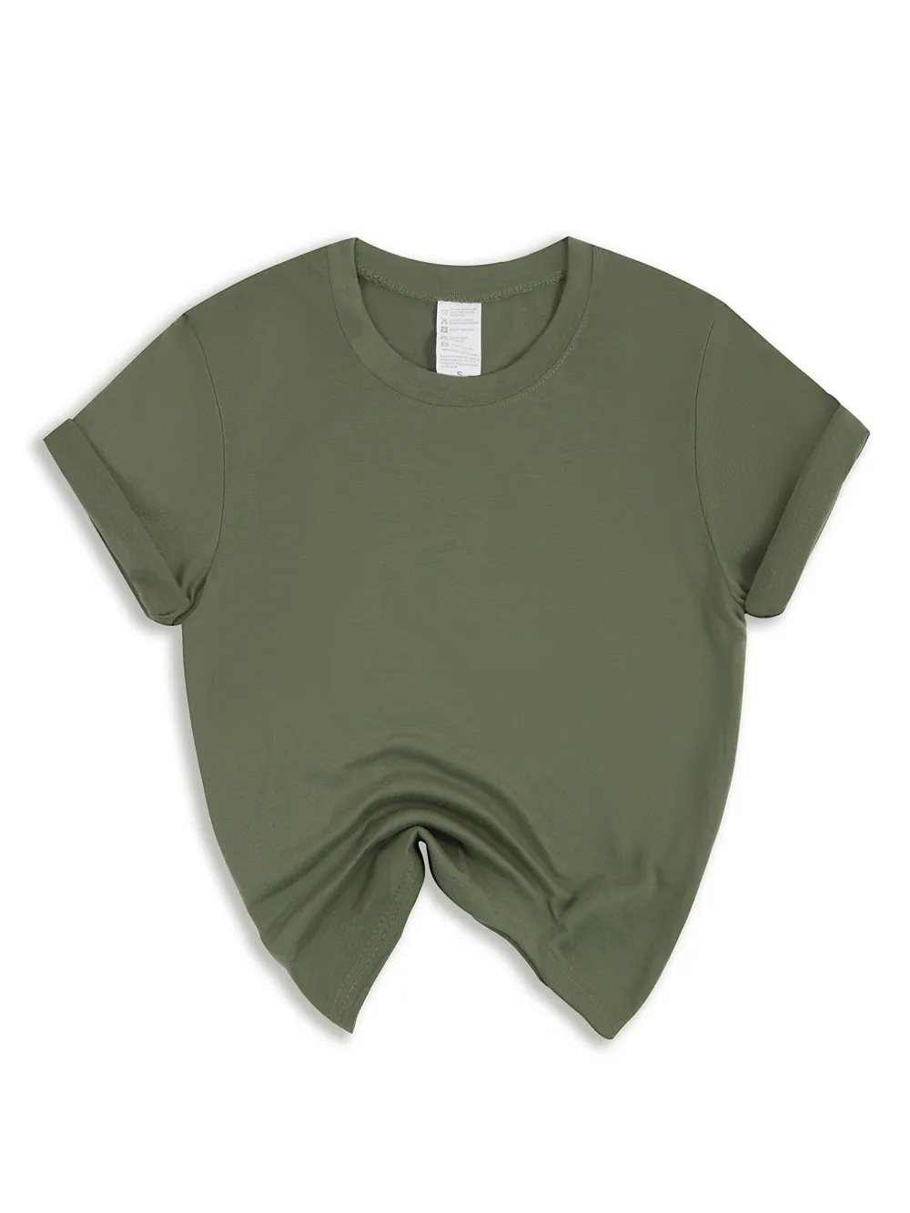 Casual Solid Short Sleeve T-Shirt — Image 22