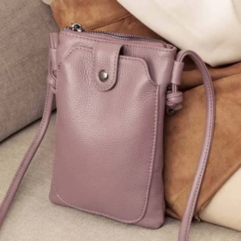 Solid Faux Leather Bag