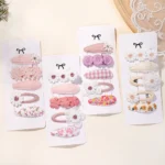 Kids' 5-Piece Printed Hair Clip Set — Image 5