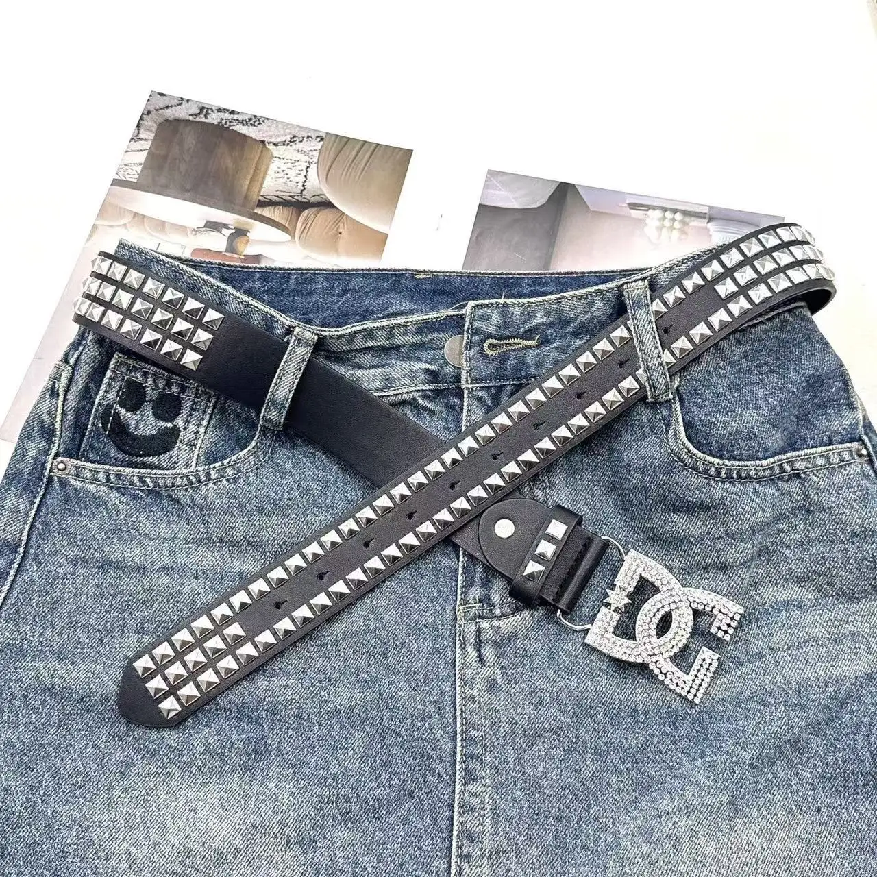 Girls' Rhinestone Belt
