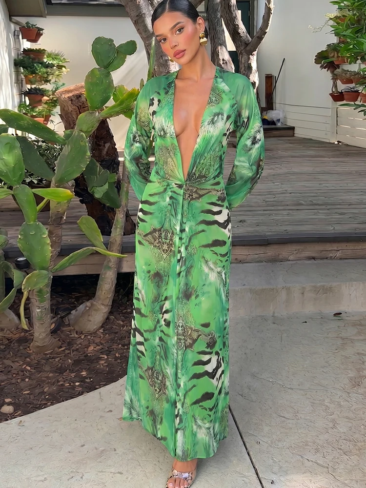 Backless Autumn Long Dress