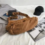 حقيبة كتف قماشية كلاسيكية للسفر — صورة 3