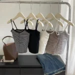 Striped Vest with Buttons