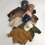 Baby Long Sleeve Solid Cotton T-Shirt — Image 3