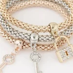 Bracelet Set with Rose and Music Note Charms — Image 4