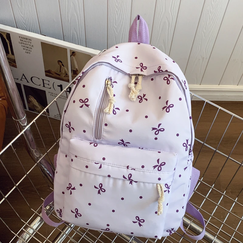 Padded Bow Print Backpack — Image 14