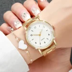 طقم ساعات نسائية بأرقام واضحة — صورة 3